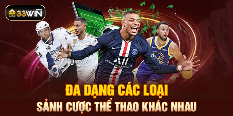 Đa dạng các loại sảnh cược thể thao khác nhau